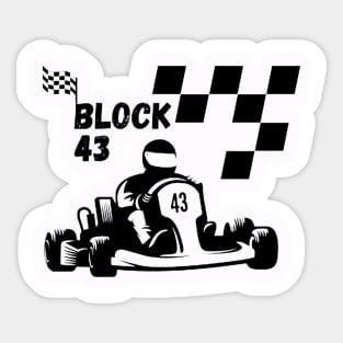 Racing Block 43 Sticker